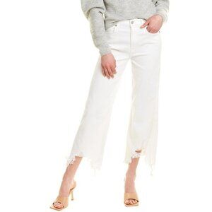 7 For All Mankind Alexa Cropped Ripped-Hem Jeans P1141